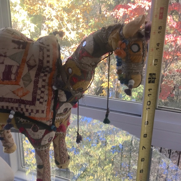 VTG Large Rajasthani Fabric Camel Made in India - Picture 8 of 9